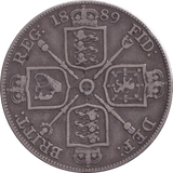 1889 DOUBLE FLORIN ( FINE ) - Double Florin - Cambridgeshire Coins