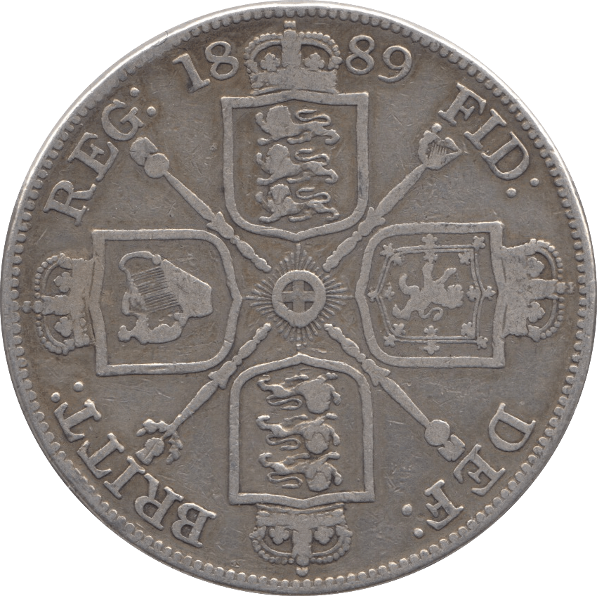 1889 DOUBLE FLORIN ( GF ) 1 - Double Florin - Cambridgeshire Coins