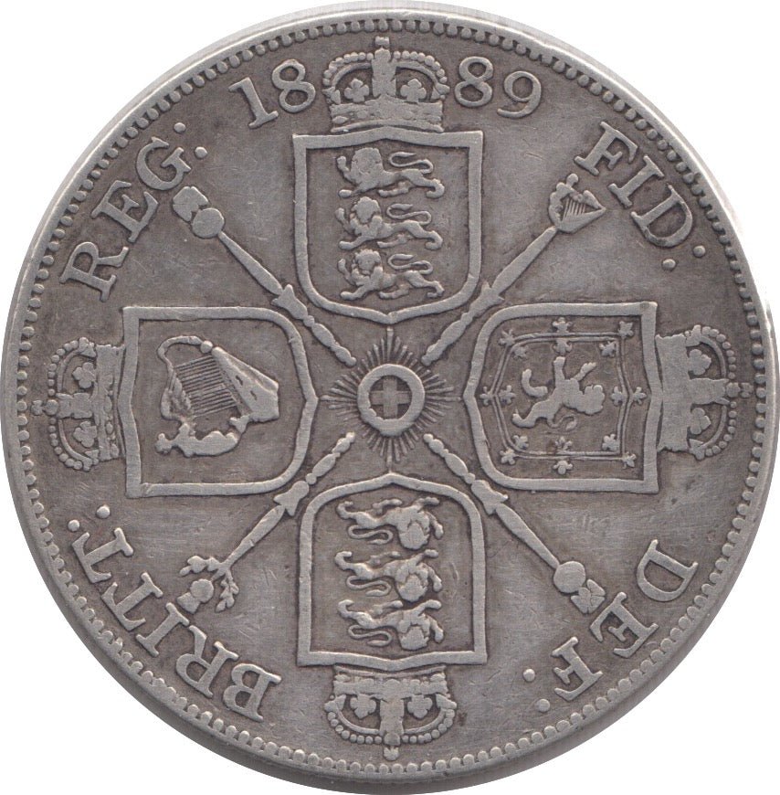 1889 DOUBLE FLORIN ( GF ) 4 - Double Florin - Cambridgeshire Coins