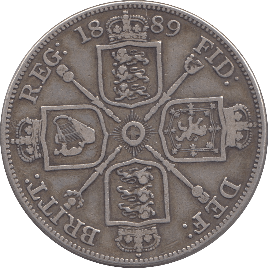 1889 DOUBLE FLORIN ( GF ) 8 - Double Florin - Cambridgeshire Coins