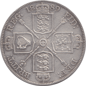 1889 DOUBLE FLORIN ( GVF ) 2 - Double Florin - Cambridgeshire Coins