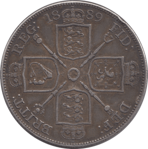 1889 DOUBLE FLORIN ( GVF ) 2 - Double Florin - Cambridgeshire Coins