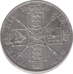 1889 DOUBLE FLORIN ( GVF ) 8 - Double Florin - Cambridgeshire Coins