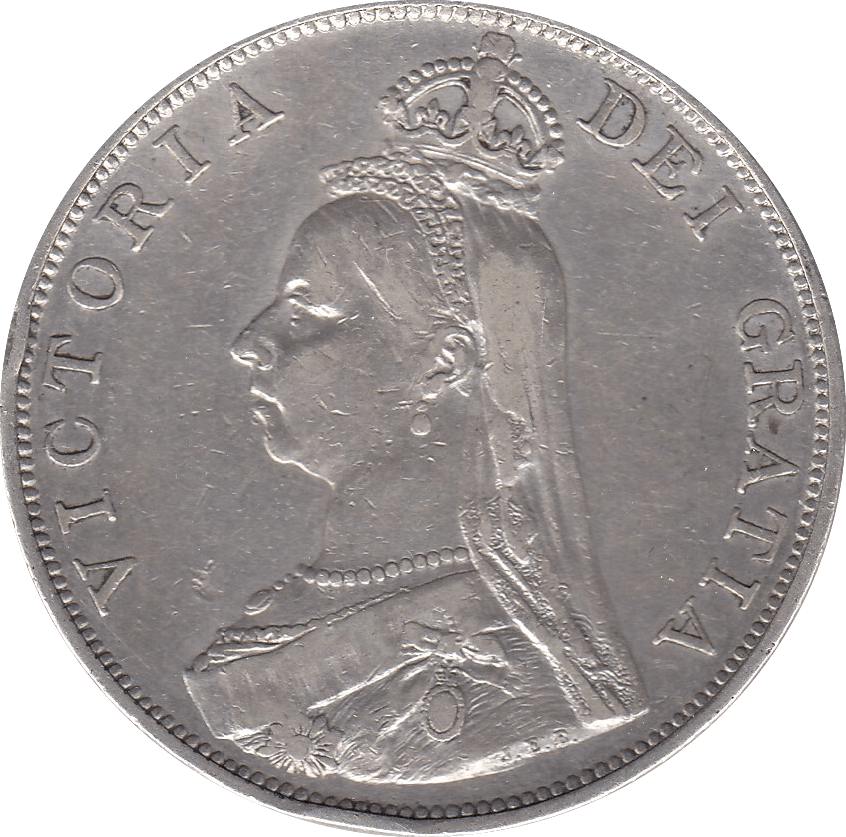 1889 DOUBLE FLORIN ( GVF ) 8 - Double Florin - Cambridgeshire Coins