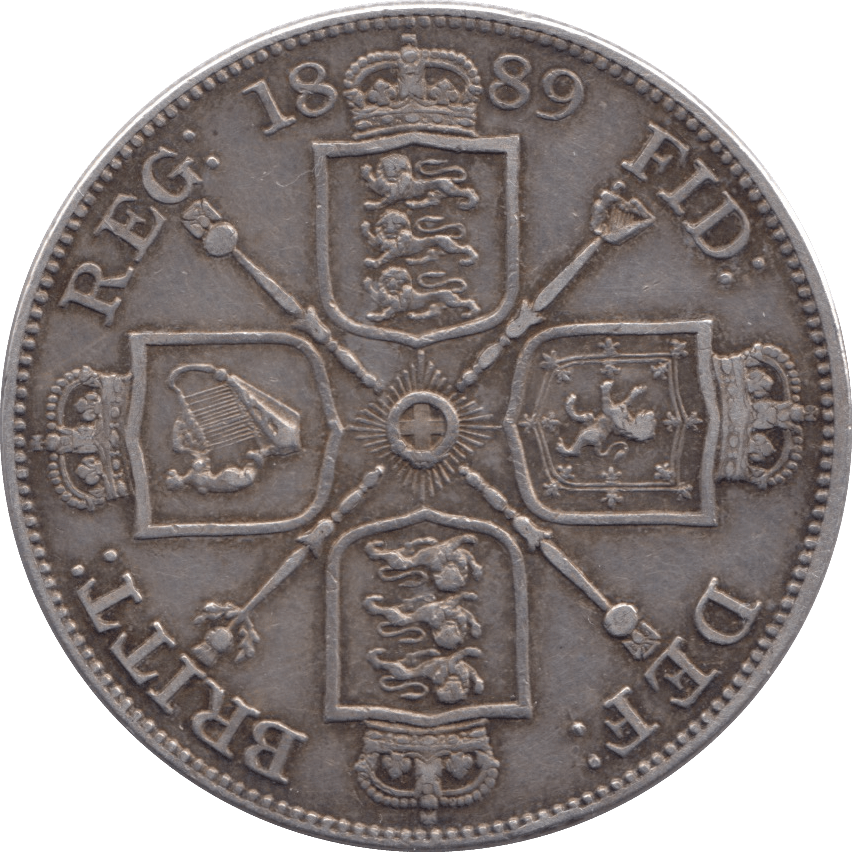 1889 DOUBLE FLORIN ( GVF ) - DOUBLE FLORIN - Cambridgeshire Coins