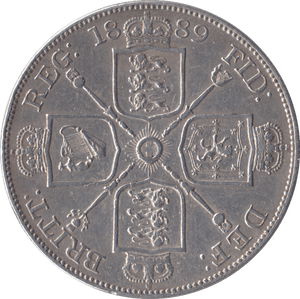 1889 DOUBLE FLORIN ( GVF ) - DOUBLE FLORIN - Cambridgeshire Coins