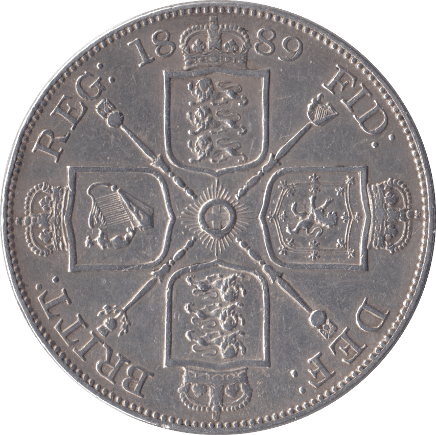 1889 DOUBLE FLORIN ( GVF ) - DOUBLE FLORIN - Cambridgeshire Coins