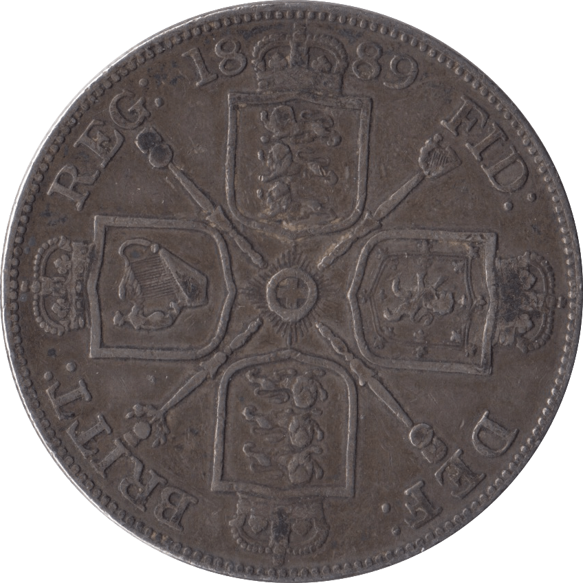 1889 DOUBLE FLORIN ( GVF ) - DOUBLE FLORIN - Cambridgeshire Coins