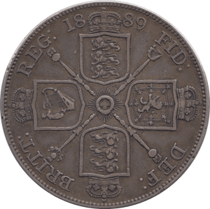 1889 DOUBLE FLORIN ( GVF ) - DOUBLE FLORIN - Cambridgeshire Coins