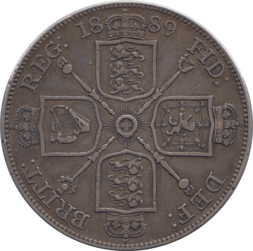 1889 DOUBLE FLORIN ( GVF ) - DOUBLE FLORIN - Cambridgeshire Coins