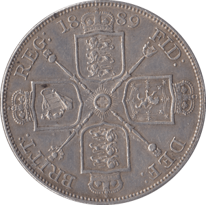 1889 DOUBLE FLORIN ( GVF ) - DOUBLE FLORIN - Cambridgeshire Coins