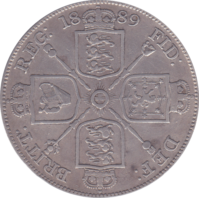 1889 DOUBLE FLORIN ( VF ) C - Double Florin - Cambridgeshire Coins