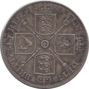1889 DOUBLE FLORIN ( VF ) - DOUBLE FLORIN - Cambridgeshire Coins