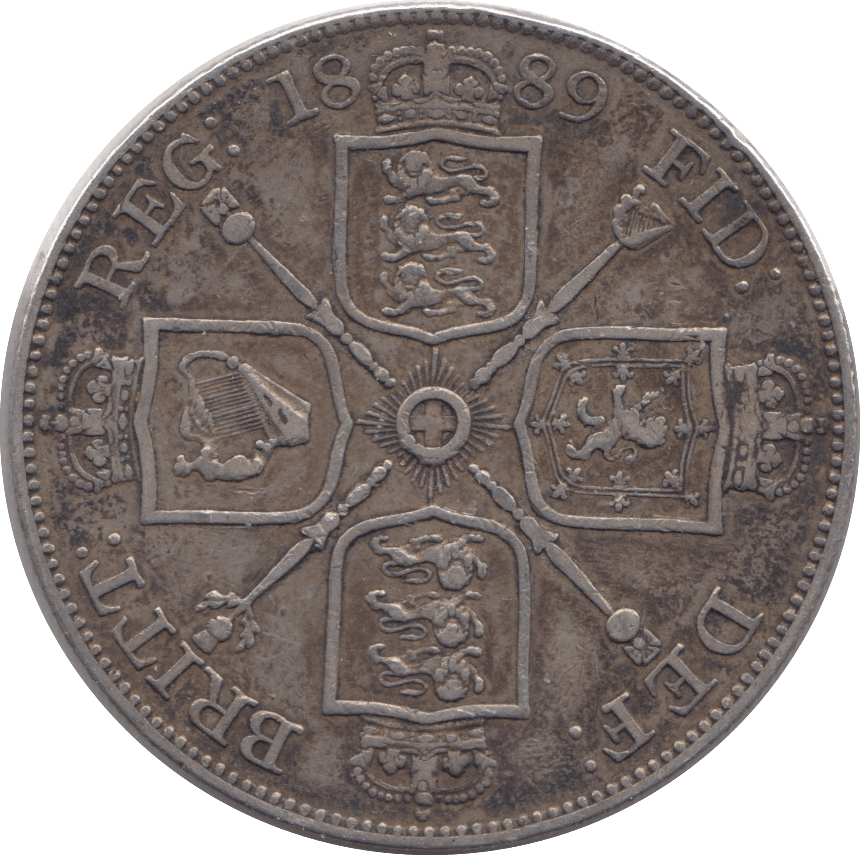 1889 DOUBLE FLORIN ( VF ) - DOUBLE FLORIN - Cambridgeshire Coins
