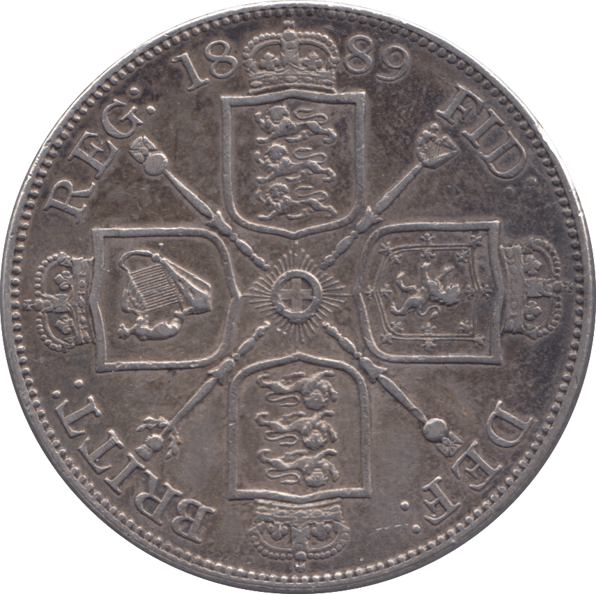 1889 DOUBLE FLORIN ( VF ) - DOUBLE FLORIN - Cambridgeshire Coins