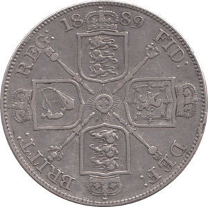 1889 DOUBLE FLORIN ( VF ) - DOUBLE FLORIN - Cambridgeshire Coins