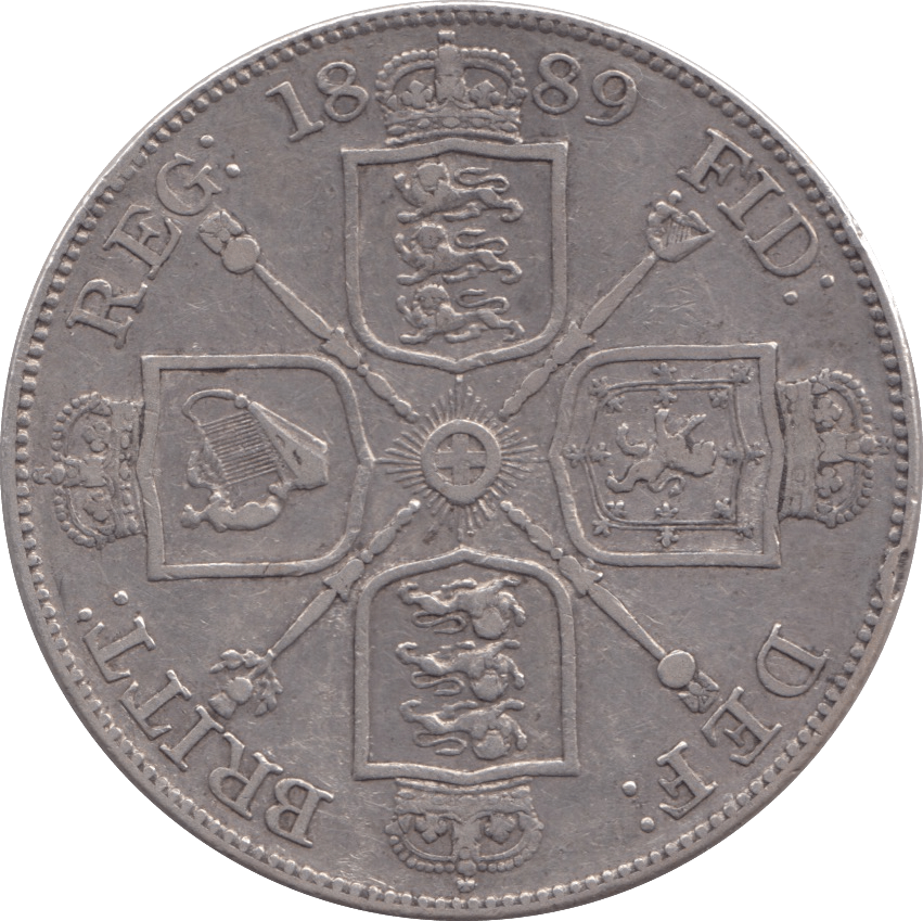1889 DOUBLE FLORIN ( VF ) - DOUBLE FLORIN - Cambridgeshire Coins