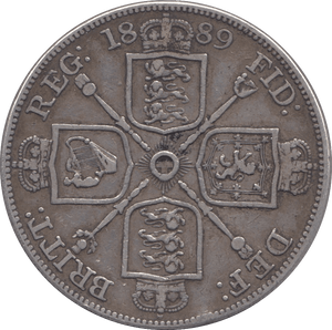 1889 DOUBLE FLORIN ( VF ) REF 1 - DOUBLE FLORIN - Cambridgeshire Coins