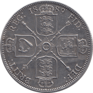 1889 FLORIN ( EF ) - FLORIN - Cambridgeshire Coins
