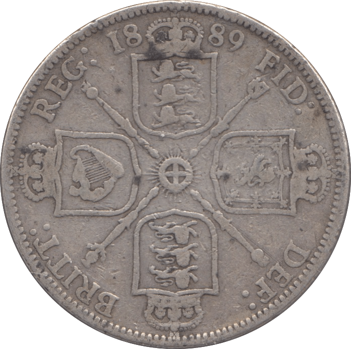 1889 FLORIN ( FINE ) 2 - Florin - Cambridgeshire Coins