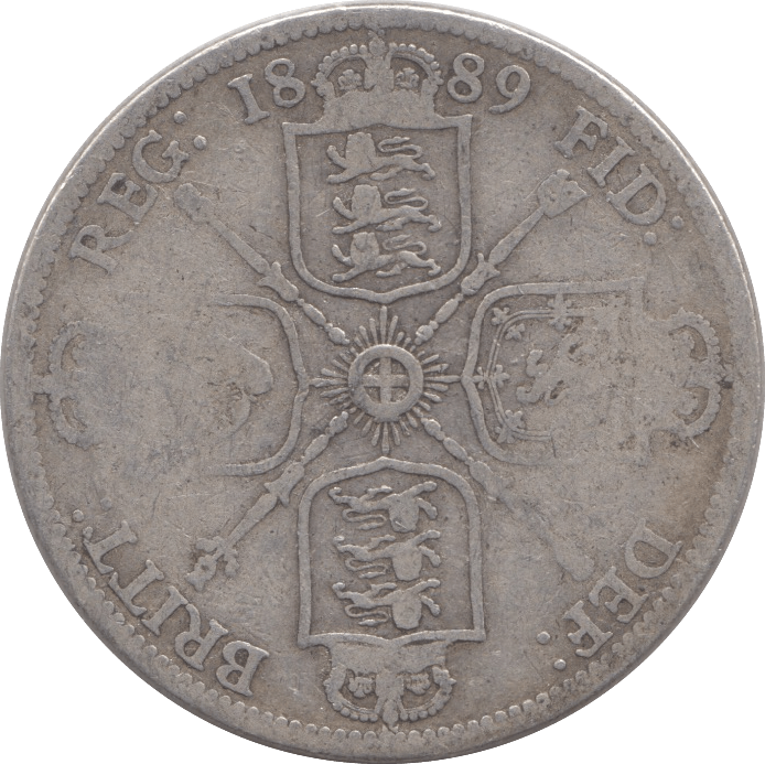 1889 FLORIN ( FINE ) 7 - Florin - Cambridgeshire Coins
