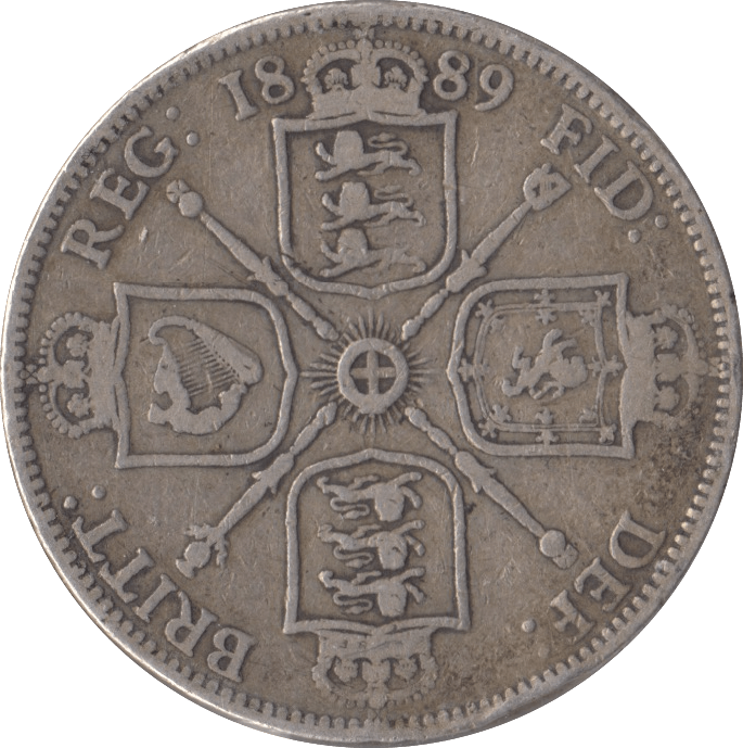 1889 FLORIN (FINE ) - FLORIN - Cambridgeshire Coins