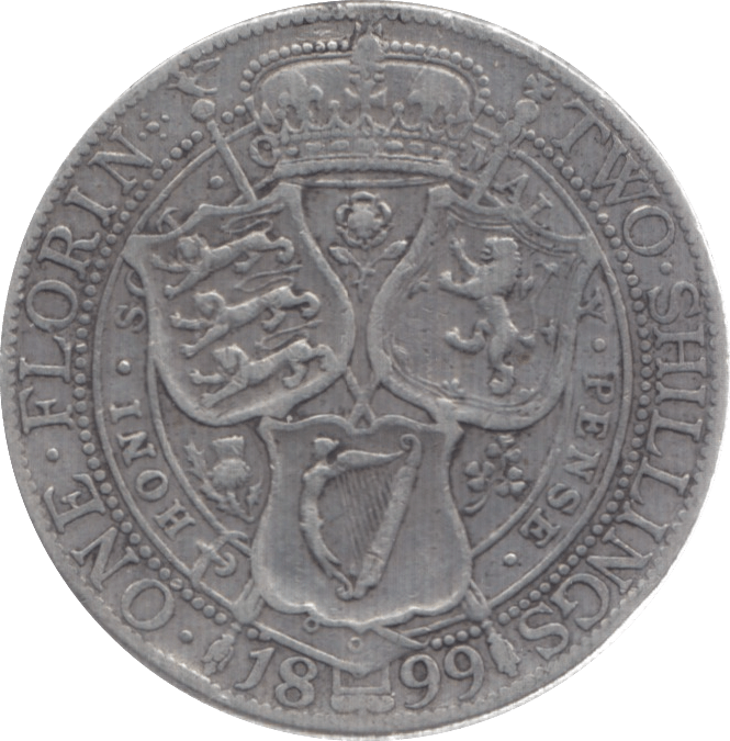1889 FLORIN ( GF ) 2 - Florin - Cambridgeshire Coins