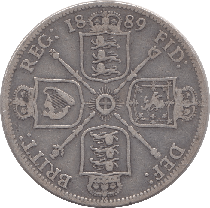 1889 FLORIN ( GF ) - Florin - Cambridgeshire Coins