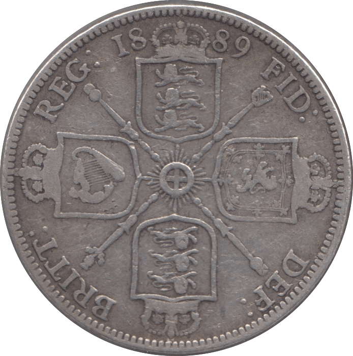 1889 FLORIN ( GF ) - Florin - Cambridgeshire Coins