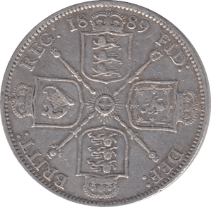 1889 FLORIN ( VF ) 5 - Florin - Cambridgeshire Coins