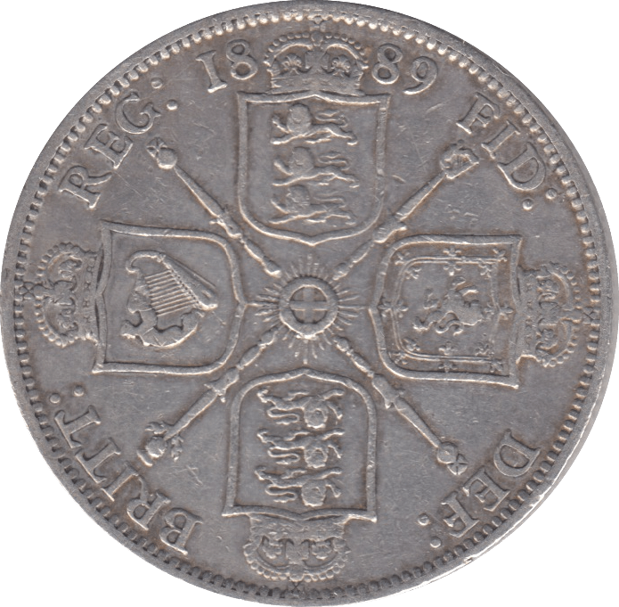 1889 FLORIN ( VF ) 5 - Florin - Cambridgeshire Coins