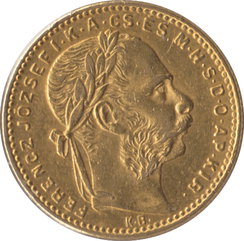 1889 GOLD 20 FRANCS HUNGARY - Gold World Coins - Cambridgeshire Coins