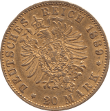 1889 GOLD 20 MARK GERMANY - Gold World Coins - Cambridgeshire Coins