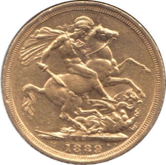 1889 GOLD SOVEREIGN ( GVF ) 5 - Sovereign - Cambridgeshire Coins