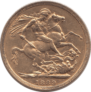 1889 GOLD SOVEREIGN ( GVF ) - Sovereign - Cambridgeshire Coins