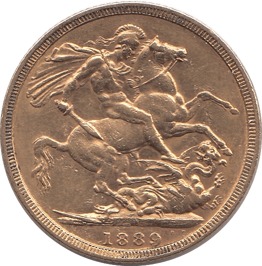 1889 GOLD SOVEREIGN ( GVF ) - Sovereign - Cambridgeshire Coins