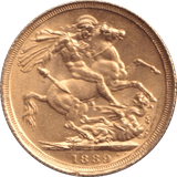 1889 GOLD SOVEREIGN ( UNC ) S - Sovereign - Cambridgeshire Coins