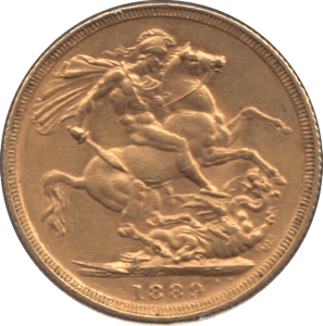 1889 GOLD SOVEREIGN ( VF ) - Sovereign - Cambridgeshire Coins