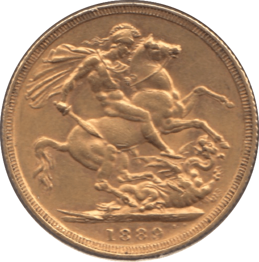 1889 GOLD SOVEREIGN ( VF ) - Sovereign - Cambridgeshire Coins