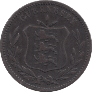 1889 GUERNSEY 8 DOUBLES - WORLD COINS - Cambridgeshire Coins
