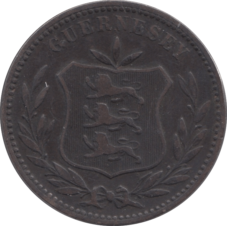 1889 GUERNSEY 8 DOUBLES - WORLD COINS - Cambridgeshire Coins