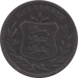 1889 GUERNSEY 8 DOUBLES - WORLD COINS - Cambridgeshire Coins