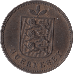 1889 GUERNSEY ONE DOUBLE - WORLD COINS - Cambridgeshire Coins