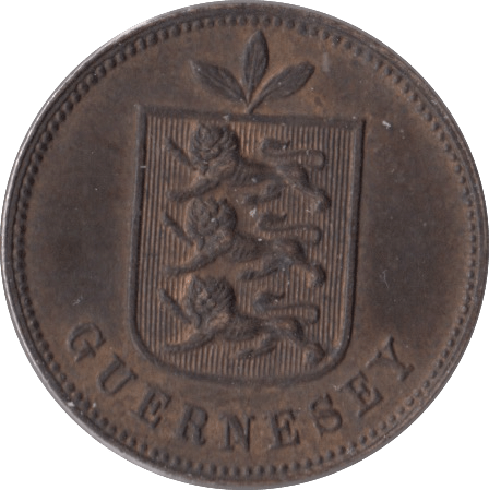 1889 GUERNSEY ONE DOUBLE - WORLD COINS - Cambridgeshire Coins