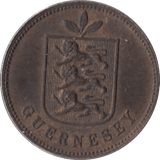 1889 GUERNSEY ONE DOUBLE - WORLD COINS - Cambridgeshire Coins