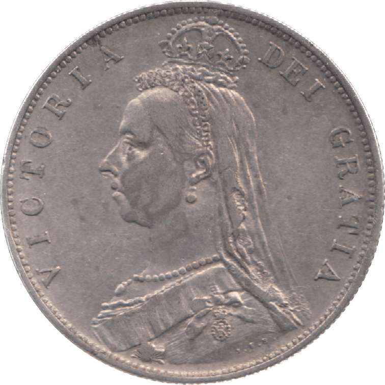 1889 HALFCROWN ( EF ) 6 - Halfcrown - Cambridgeshire Coins