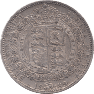 1889 HALFCROWN ( EF ) 6 - Halfcrown - Cambridgeshire Coins