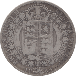 1889 HALFCROWN ( FINE ) 2 - HALFCROWN - Cambridgeshire Coins