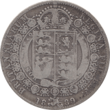 1889 HALFCROWN ( FINE ) 2 - HALFCROWN - Cambridgeshire Coins