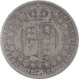 1889 HALFCROWN ( FINE ) 3 - Halfcrown - Cambridgeshire Coins
